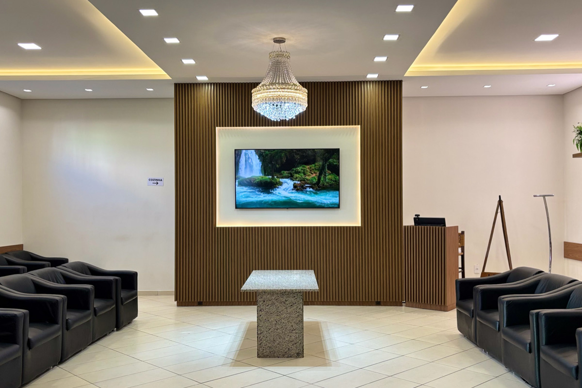 Interior de uma sala de estar moderna